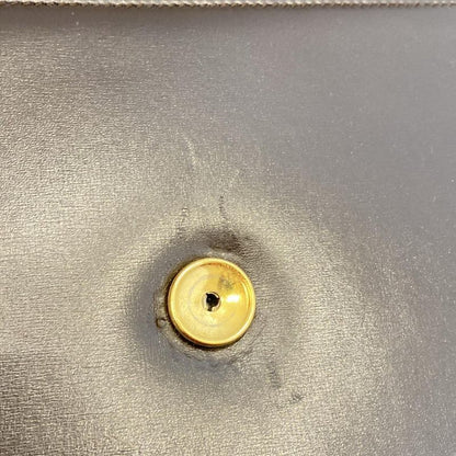 DIOR Christian Dior Shoulder Bag Dark Brown Leather