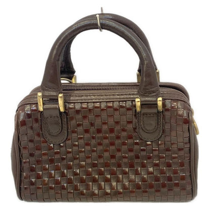 Fendi Handbag - Brown Braided Mini Bag Leather