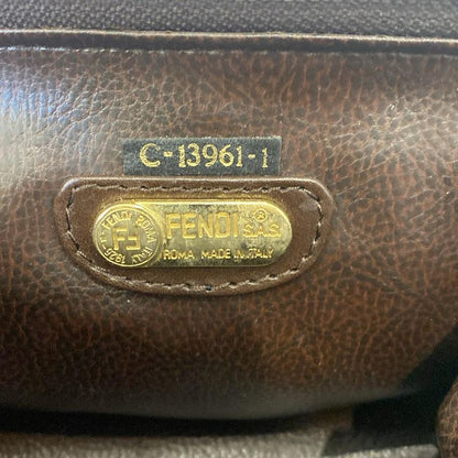 Fendi Handbag - Brown Braided Mini Bag Leather