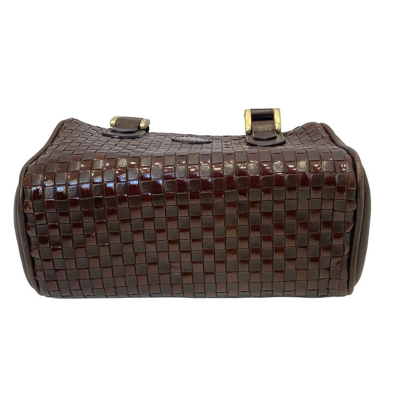 Fendi Handbag - Brown Braided Mini Bag Leather