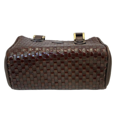 Fendi Handbag - Brown Braided Mini Bag Leather