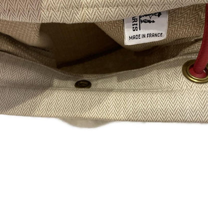 Hermes Shoulder Bag Aline Deux Ivory And Red Goldhardware Cotton Leather