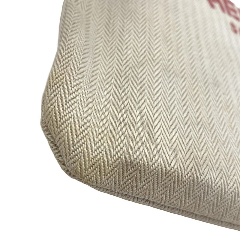 Hermes Shoulder Bag Aline Deux Ivory And Red Goldhardware Cotton Leather