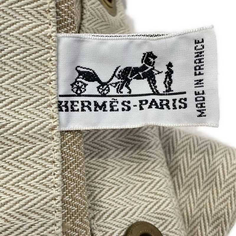 Hermes Shoulder Bag Aline Deux Ivory And Red Goldhardware Cotton Leather
