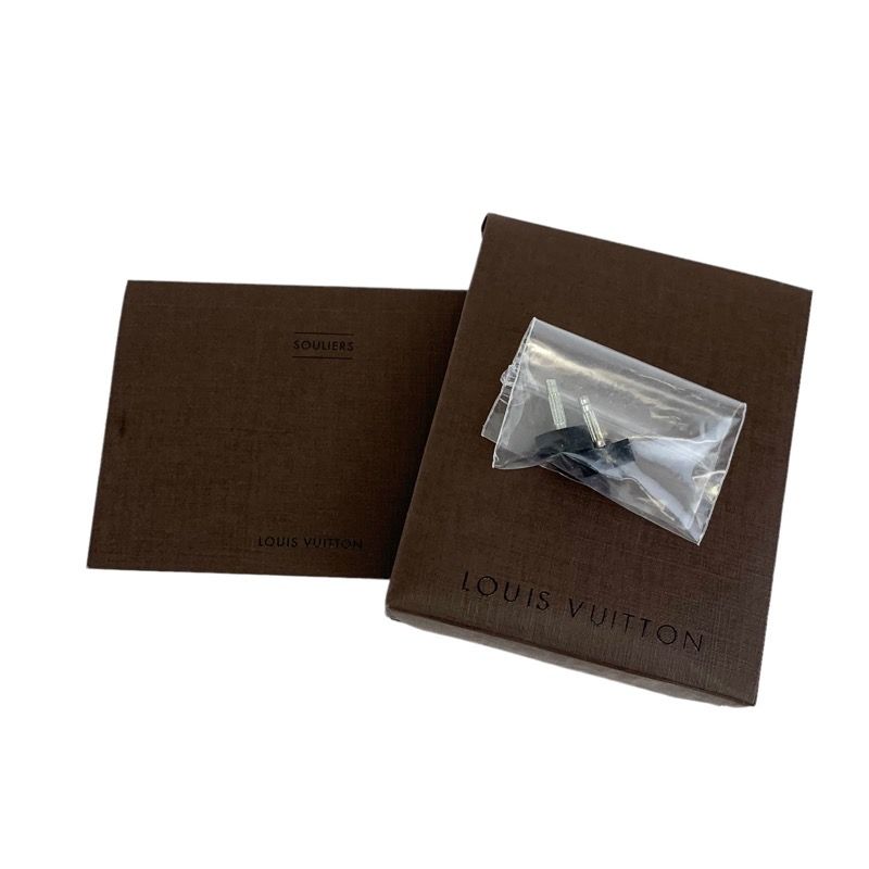 Louis Vuitton Boots Short Boots Shoes Leather Patent Black White Booties Lace Up