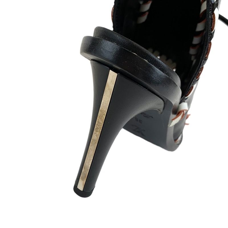 Louis Vuitton Boots Short Boots Shoes Leather Patent Black White Booties Lace Up