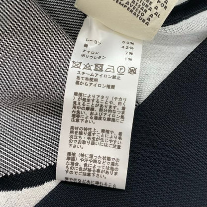 Hermes Dress Black White Cross Line Sleeveless