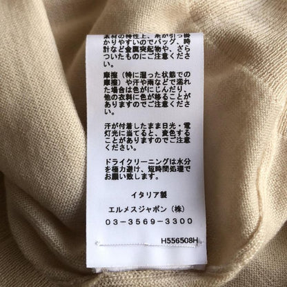 Hermes Long Sleeve Sweater Women - Beige Crewneck Cashmere