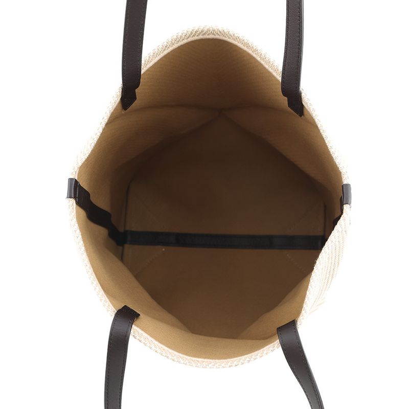 Loewe Tote Puzzle Fold Raffia Beige Brown