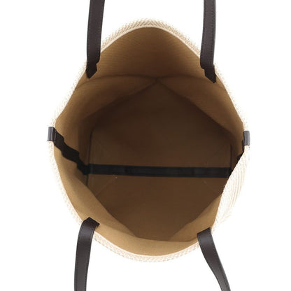 Loewe Tote Puzzle Fold Raffia Beige Brown