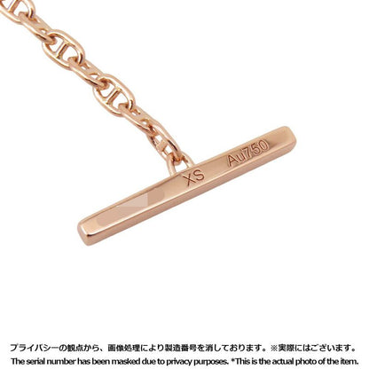 Hermes Bracelet Chaine D'ancre Verso 18K Pink Gold Black Ceramic