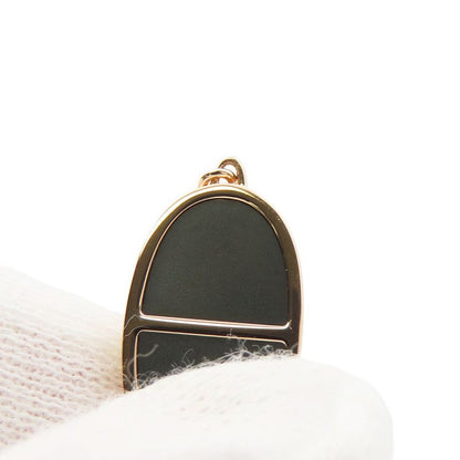 Hermes Bracelet Chaine D'ancre Verso 18K Pink Gold Black Ceramic
