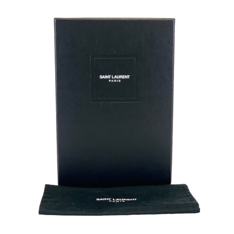 Saint Laurent Loafers Leather Shoes Leather Black White Dress Shoes Lace Up