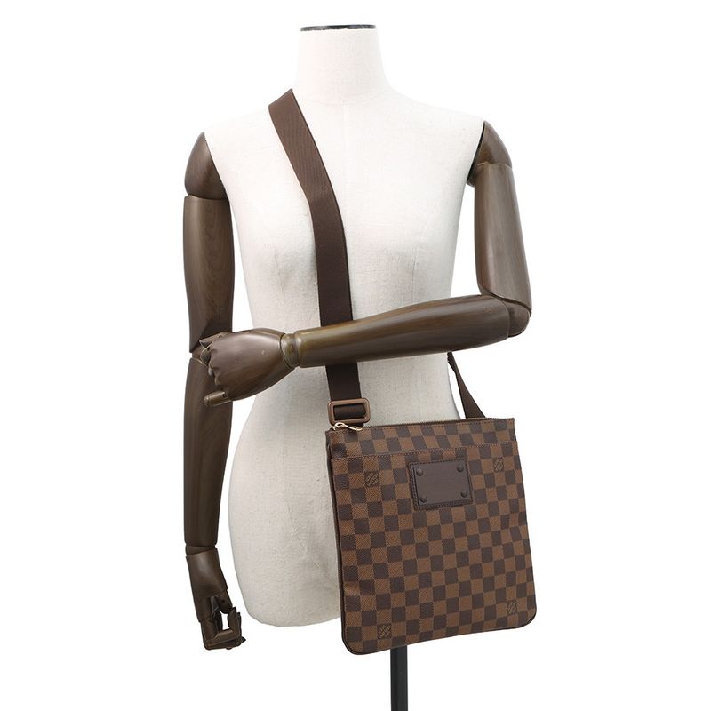 Louis Vuitton Shoulder Bag Damier Ebene Pochette Prat Brooklyn
