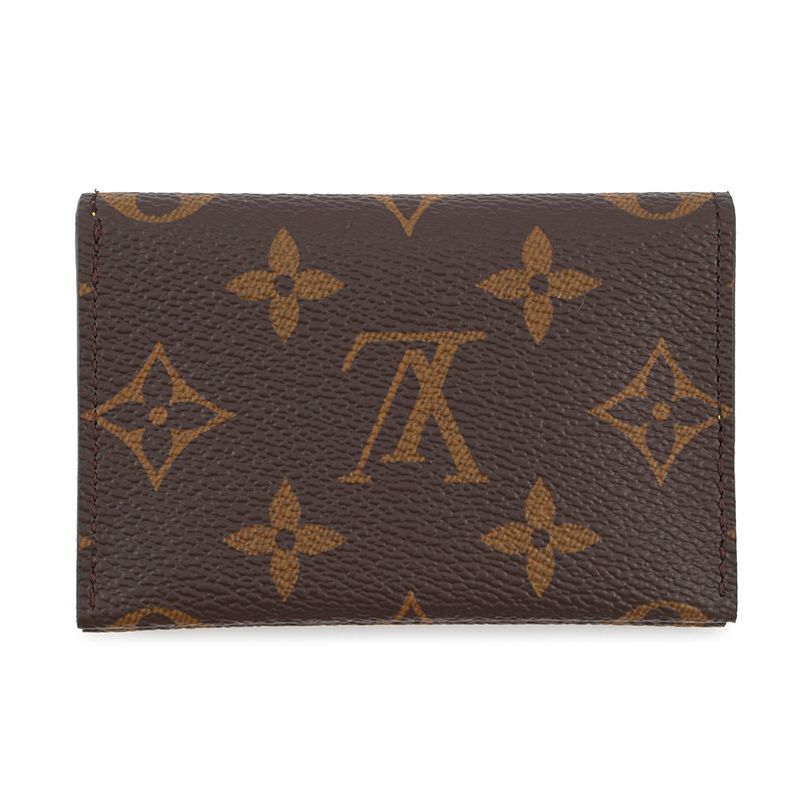 Louis Vuitton Card Case Monogram Holder Slim Brown