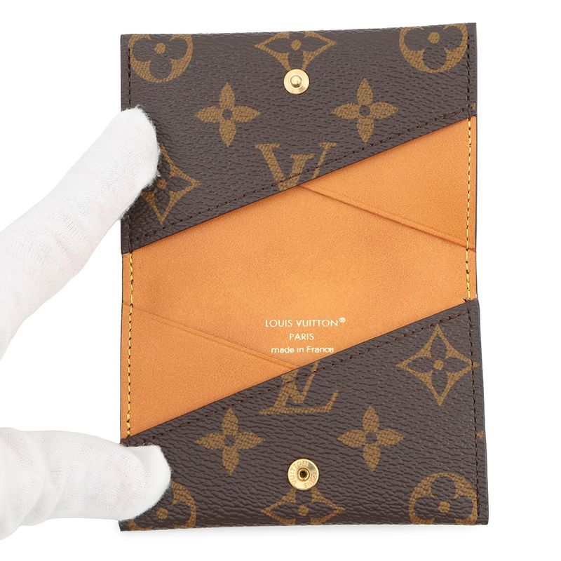 Louis Vuitton Card Case Monogram Holder Slim Brown