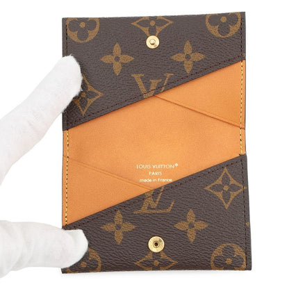 Louis Vuitton Card Case Monogram Holder Slim Brown