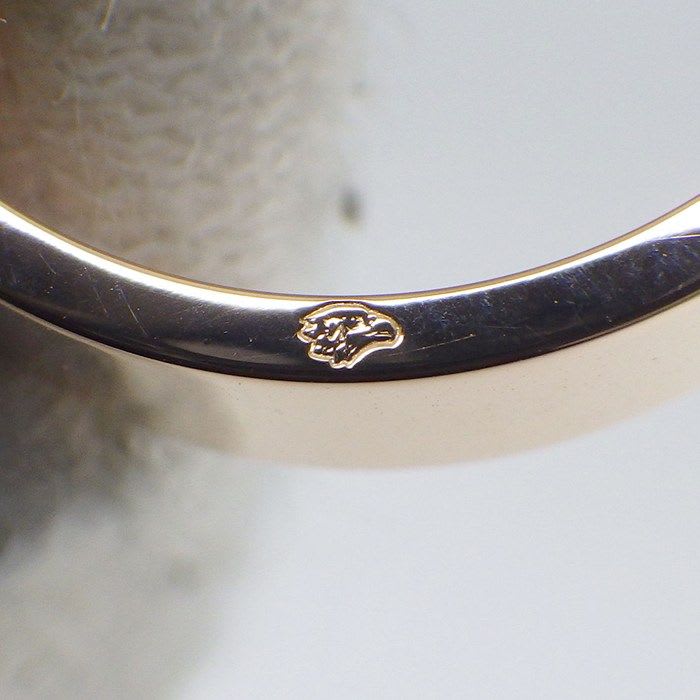 Hermes Ring Collier de Chien PM Pyramid Studs Pave 48 Points Diamond Total 0.19 CT