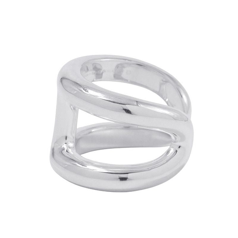 Hermes Ring Osmose GM Silver 53