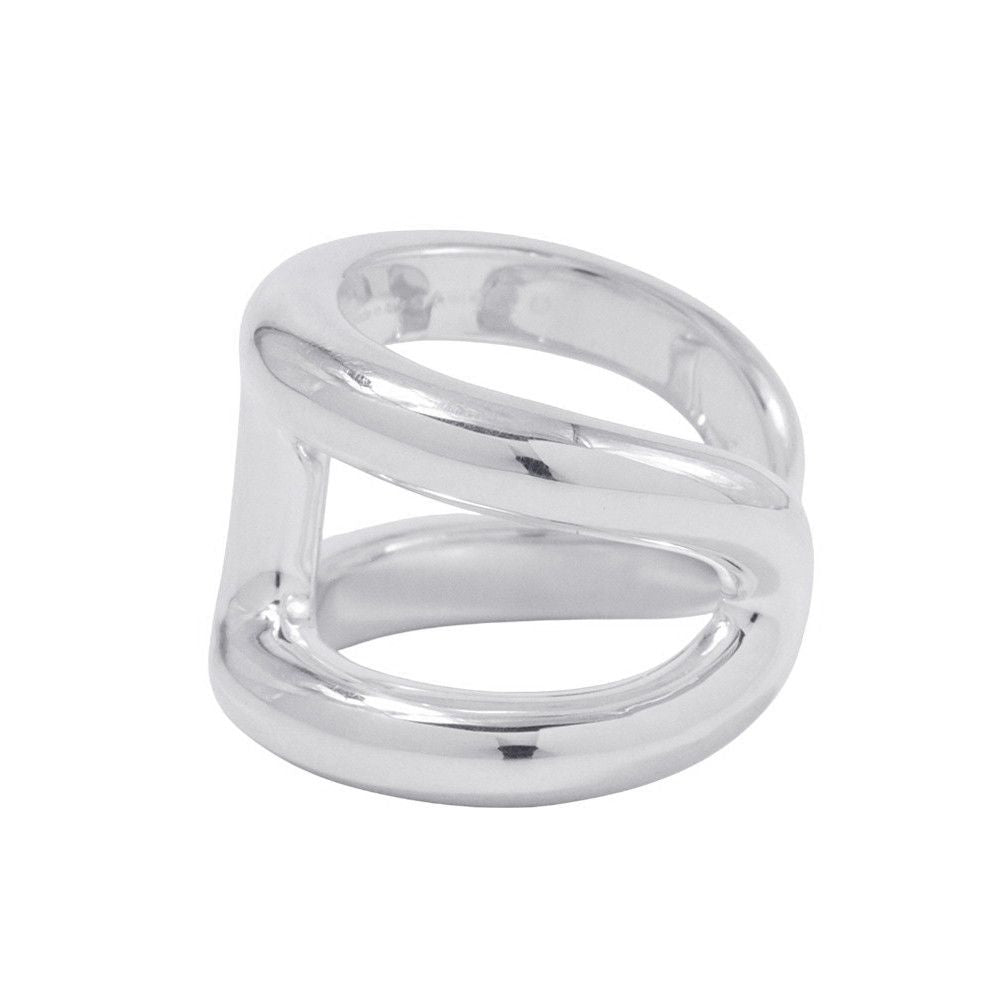 Hermes Ring Osmose GM Silver 53