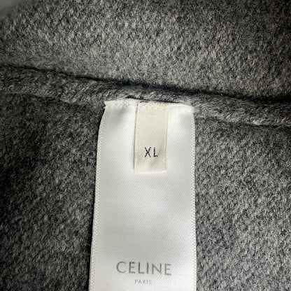 Celine Knit Triomphe Crew Neck Sweater Wool XL Top Grayoff White