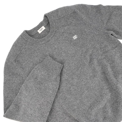 Celine Knit Triomphe Crew Neck Sweater Wool XL Top Grayoff White