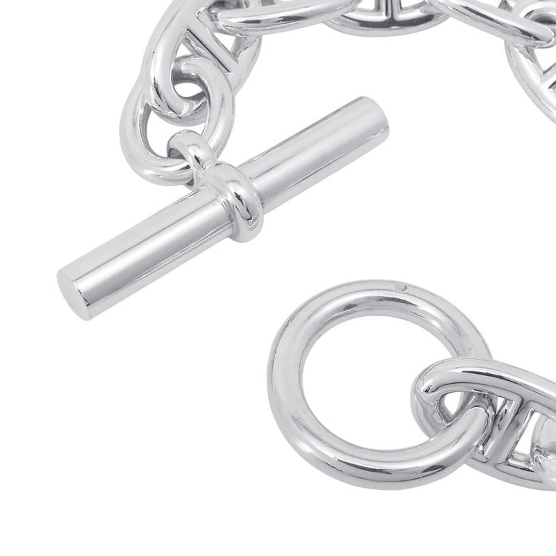 Hermes Bracelet Chaine D'ancre TGM 10 Links Silver