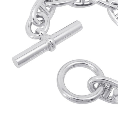 Hermes Bracelet Chaine D'ancre TGM 10 Links Silver