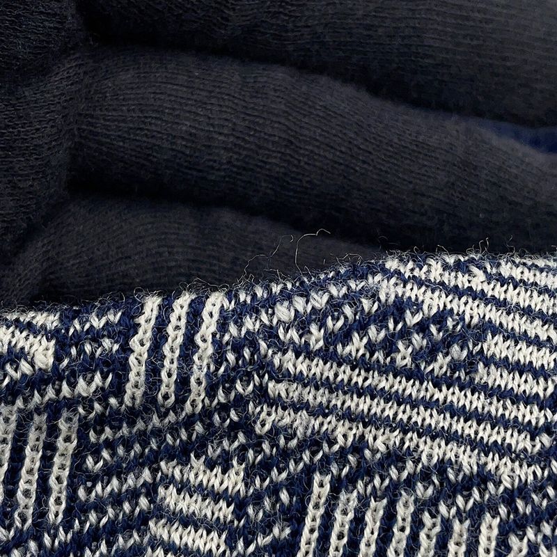 Fendi Cardigan FF Logo Wool 46 Top Graynavy