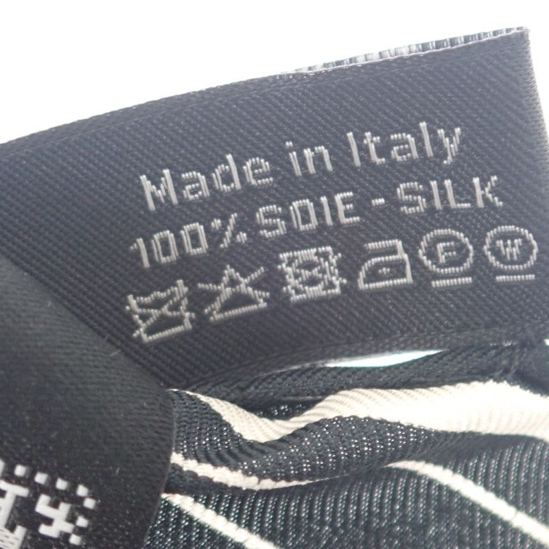 Chanel Coco Mark Scarf Silk Black