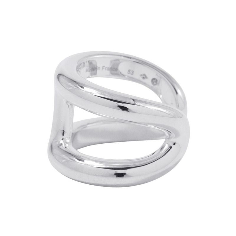 Hermes Ring Osmose GM Silver 53