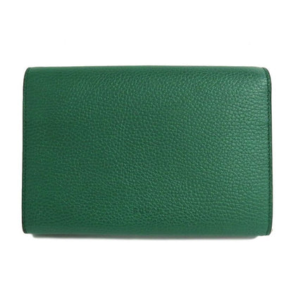 Gucci Dionysus Chain Wallet 401231 Leather Green Gold Silver Hardware