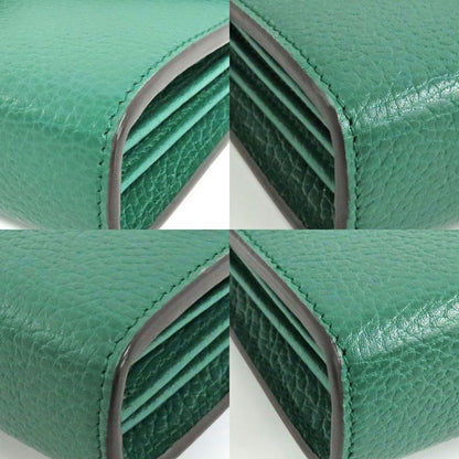 Gucci Dionysus Chain Wallet 401231 Leather Green Gold Silver Hardware