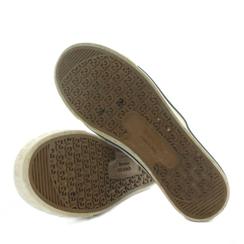 Gucci Tennis 1977 Sneakers Canvas Low Cut GG Pattern Sherry Line White XZ - GY19