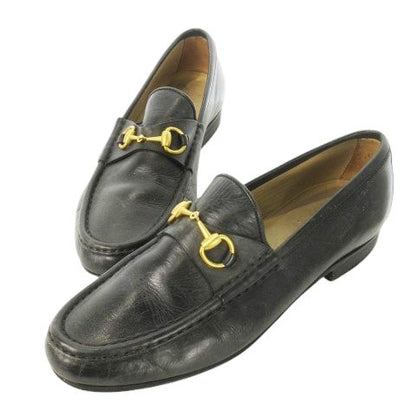 Gucci Loafers Horsebit Leather 6.5 23.5cm (9.25in) Black CK15 - GY17