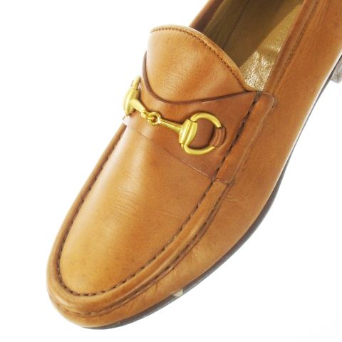 Gucci Loafers Horsebit Leather 6.5 23.5cm (9.25in) Brown CK16 - GY17