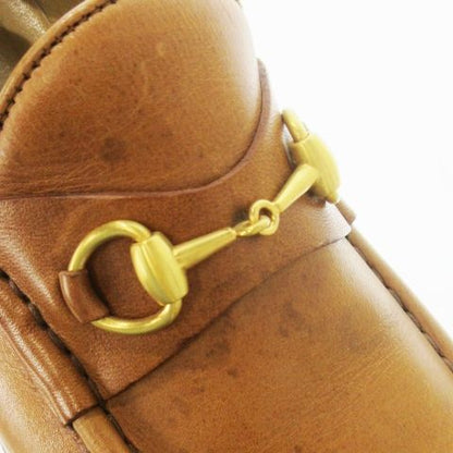 Gucci Loafers Horsebit Leather 6.5 23.5cm (9.25in) Brown CK16 - GY17