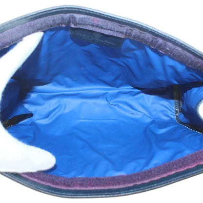 Gucci Clutch Bag Second Bag PVC Leather GG Pattern Sherry Line Total Beige Navy