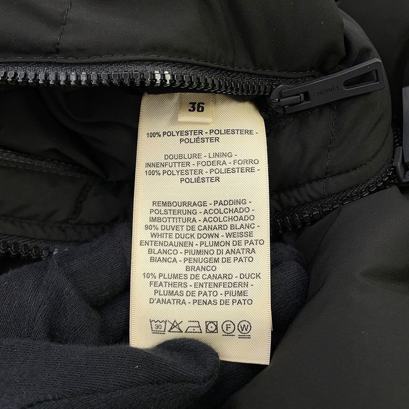 Hermes Down Vest Patch No Sleeve 36