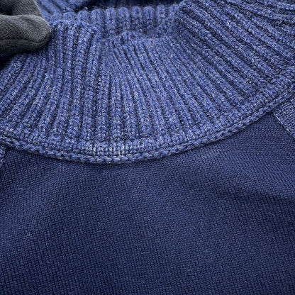 Hermes Sweater Horse Ribbon Decoration Twill Lane High Neck Knit Cashmere Silk