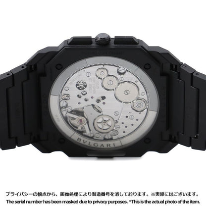 Bvlgari Octo Finissimo Chronograph Gmt Watch Black