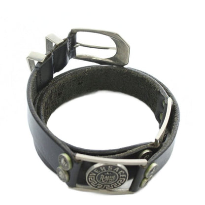 Versace Classic Versace Classic Belt Dove Leather Medusa Silver Hardware 85 100