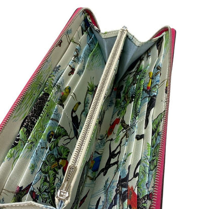 Hermes Azap Long Silk-in Pink Round Zipper Long Wallet