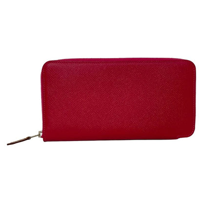 Hermes Azap Long Silk-in Pink Round Zipper Long Wallet
