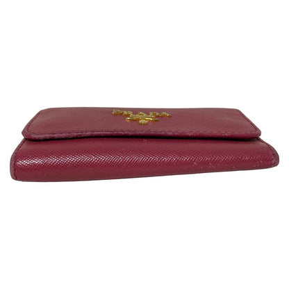 Prada Key Case - 1m0222 Pink 6 Hooks Leather