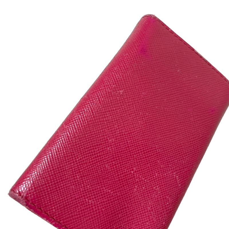 Prada Key Case - 1m0222 Pink 6 Hooks Leather