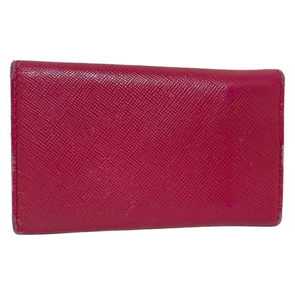 Prada Key Case - 1m0222 Pink 6 Hooks Leather