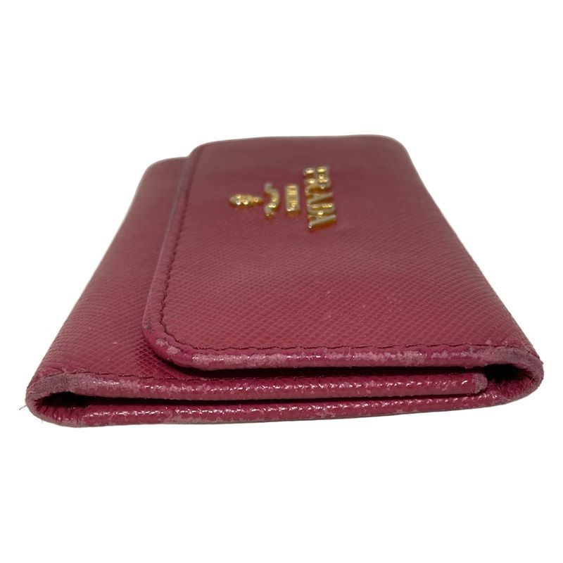 Prada Key Case - 1m0222 Pink 6 Hooks Leather