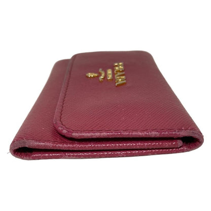 Prada Key Case - 1m0222 Pink 6 Hooks Leather