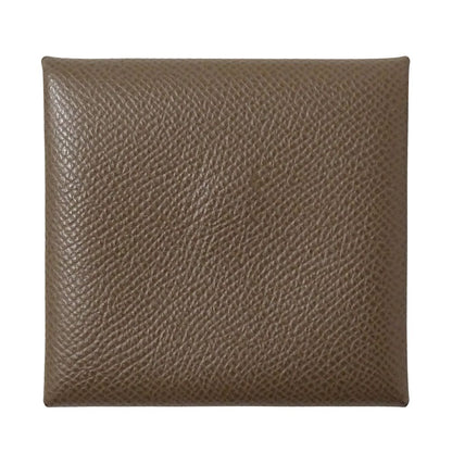 Hermes Wallet Bastia Women'S Men'S Brand Coin Case Vaux Epson Etain